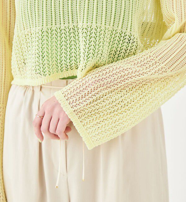 Ballsey「コットンナイロンコイル ショートプルオーバー」|ニット・セーター|