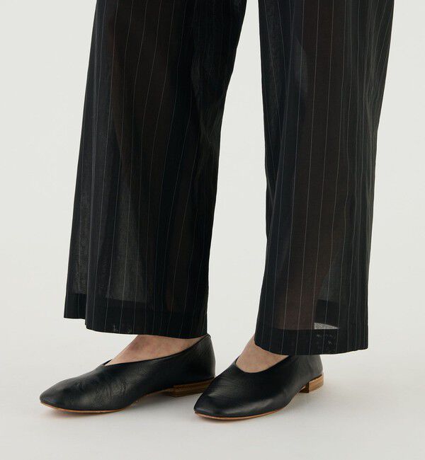 GALERIE VIE「ボイルコットン ワイドイージーパンツ」|チノ|