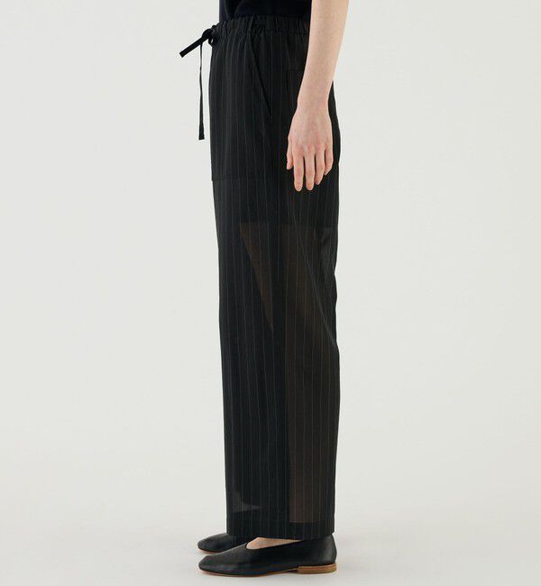 GALERIE VIE「ボイルコットン ワイドイージーパンツ」|チノ|