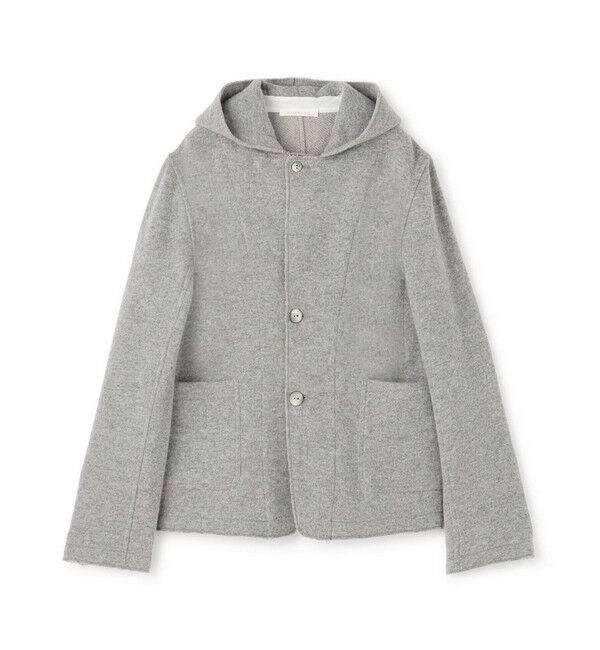 GALERIE VIE「ウールコットンバックパイル フードジャケット」|その他|13 ライトグレー