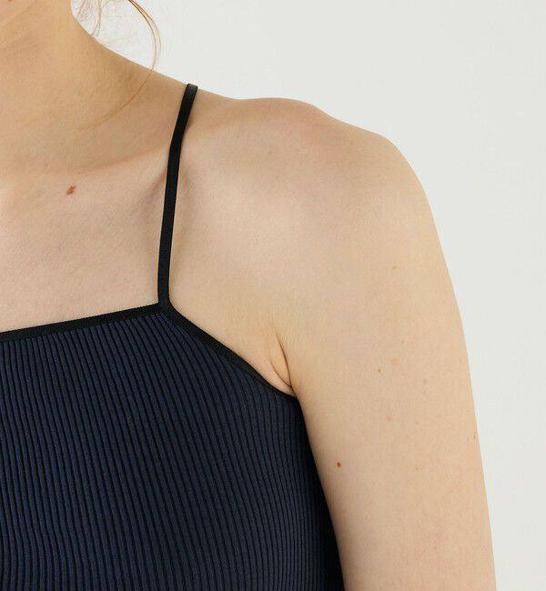 GALERIE VIE「コットンシルクリブ バッククロスキャミソール」|キャミソール|