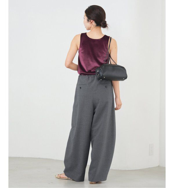 IENA「コクーンパンツ」|スラックス|