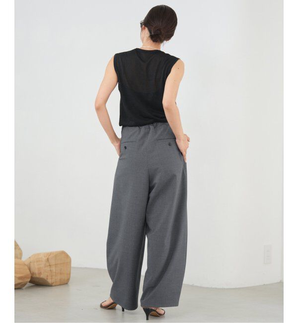 IENA「コクーンパンツ」|スラックス|