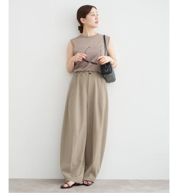 IENA「コクーンパンツ」|スラックス|