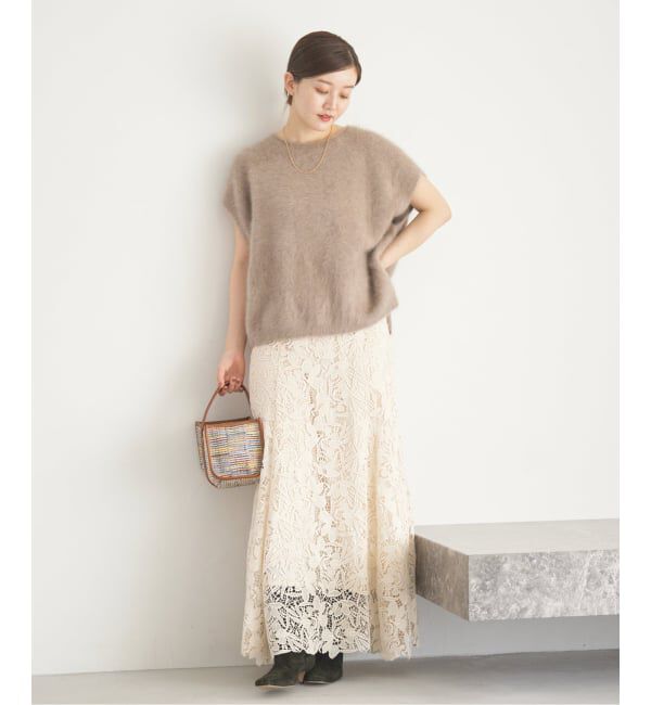 IENA「フラワーレース フレアスカート」|スカート|