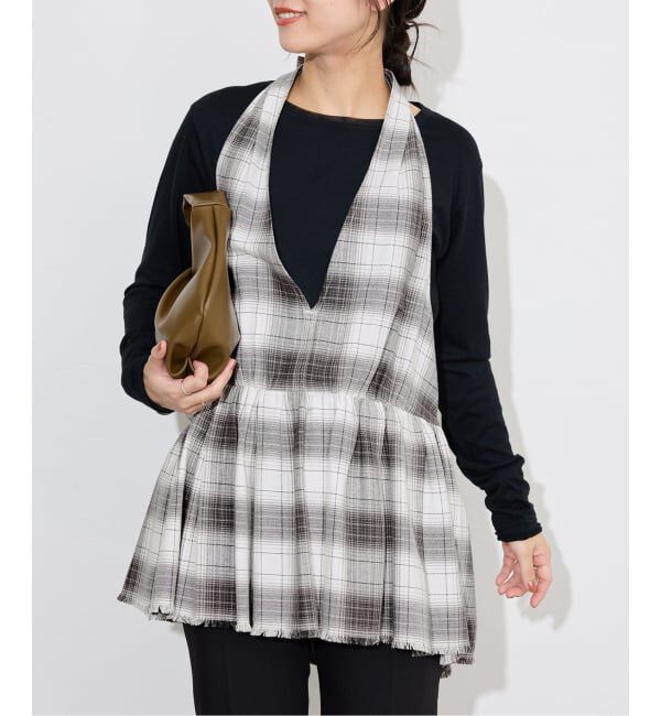 SLOBE IENA「crinkle crinkle crinkle SLOBE別注 ホルターネックキャミソール」|キャミソール|