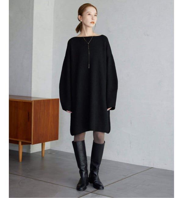 SLOBE IENA「《WEB限定/追加》ファインウールニットミニワンピース」|ワンピース|