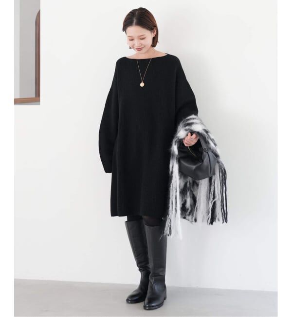 SLOBE IENA「《WEB限定/追加》ファインウールニットミニワンピース」|ワンピース|