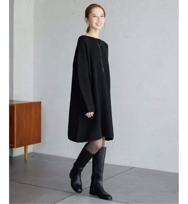 SLOBE IENA「《WEB限定/追加》ファインウールニットミニワンピース」|ワンピース|