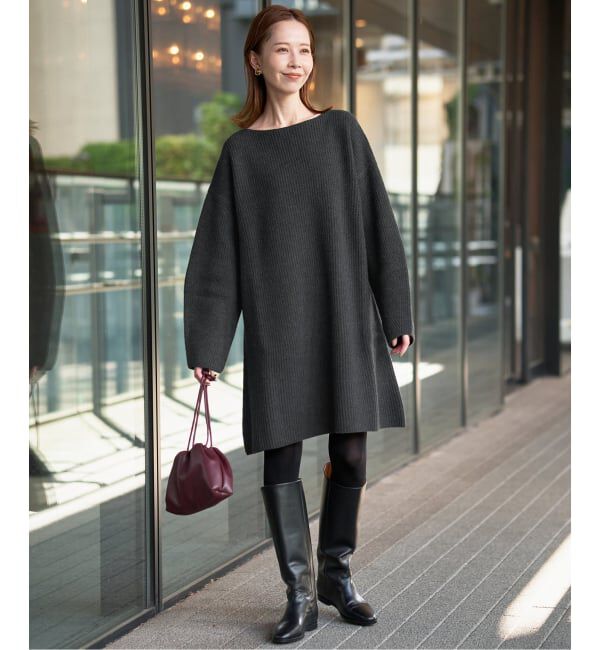 SLOBE IENA「《WEB限定/追加》ファインウールニットミニワンピース」|ワンピース|