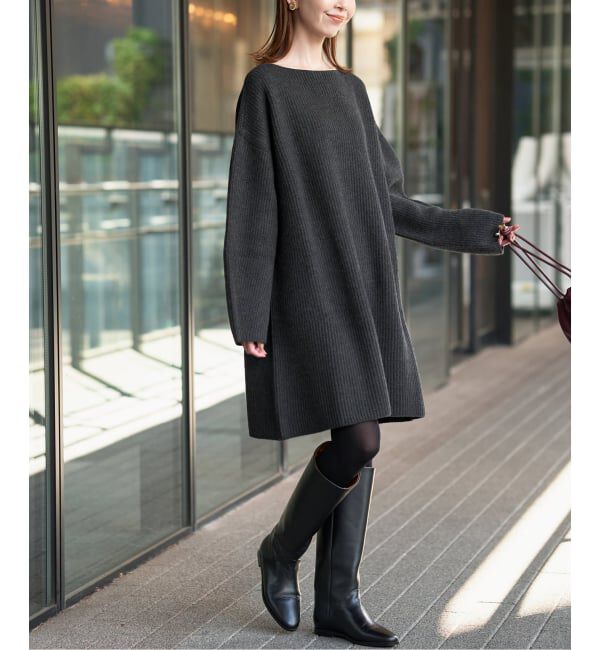 SLOBE IENA「《WEB限定/追加》ファインウールニットミニワンピース」|ワンピース|