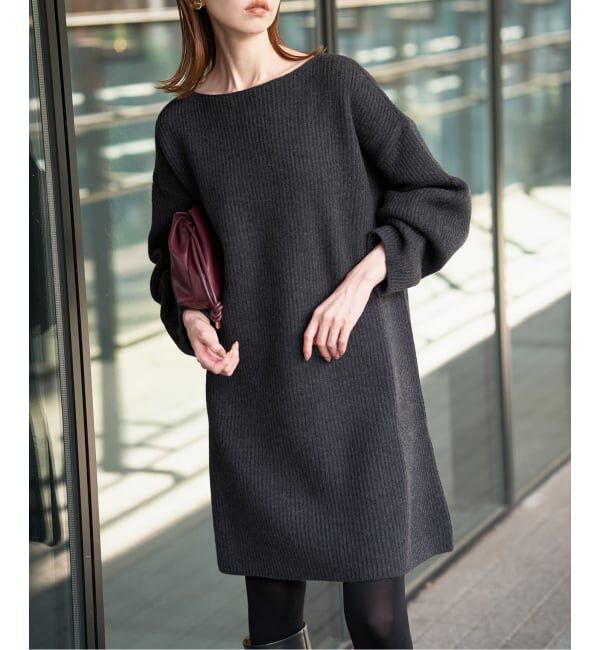 SLOBE IENA「《WEB限定/追加》ファインウールニットミニワンピース」|ワンピース|