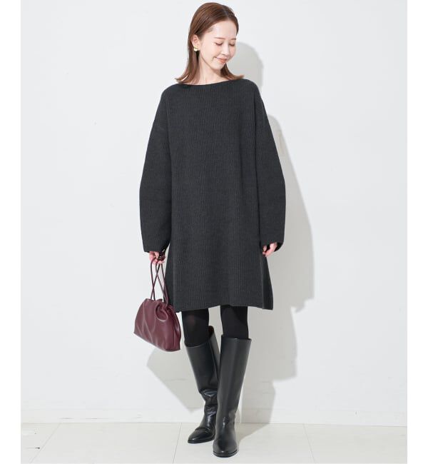 SLOBE IENA「《WEB限定/追加》ファインウールニットミニワンピース」|ワンピース|