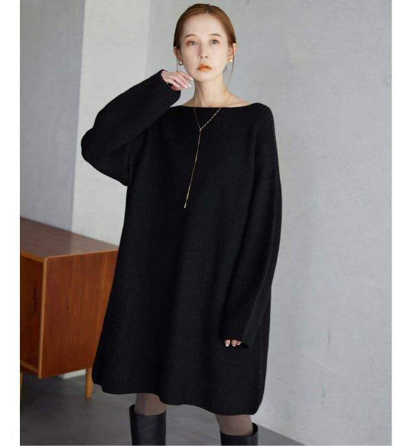 SLOBE IENA「《WEB限定/追加》ファインウールニットミニワンピース」|ワンピース|