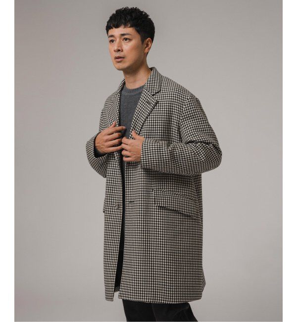 EDIFICE「MACKINTOSH(マッキントッシュ) 別注 HUMBIE/ハンビー CHESTERGTS SL SHORT チェック」|チェスターコート|