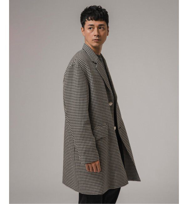 EDIFICE「MACKINTOSH(マッキントッシュ) 別注 HUMBIE/ハンビー CHESTERGTS SL SHORT チェック」|チェスターコート|