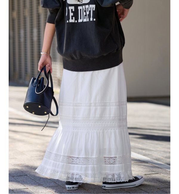 FRAMeWORK「H 別注VINTAGE LIKEコットンレーススカート」|スカート|