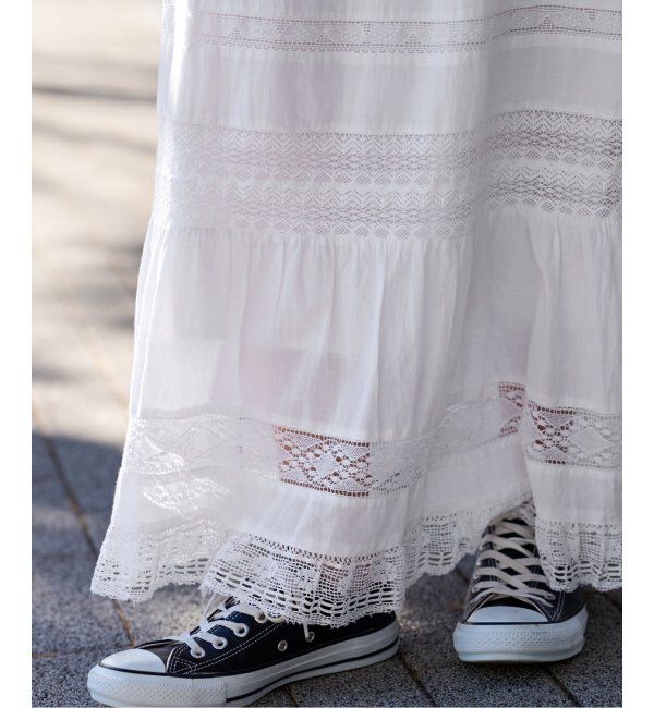 FRAMeWORK「H 別注VINTAGE LIKEコットンレーススカート」|スカート|