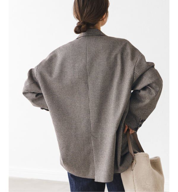 NOBLE「オーバーサイズチェックジャケット」|テーラードジャケット|