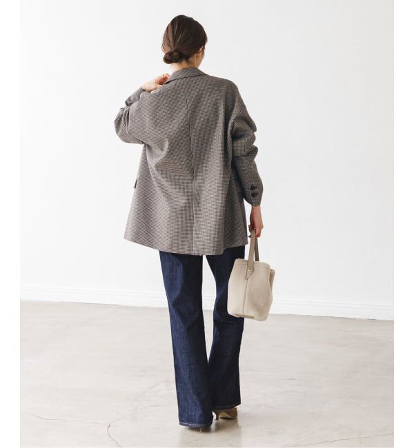 NOBLE「オーバーサイズチェックジャケット」|テーラードジャケット|