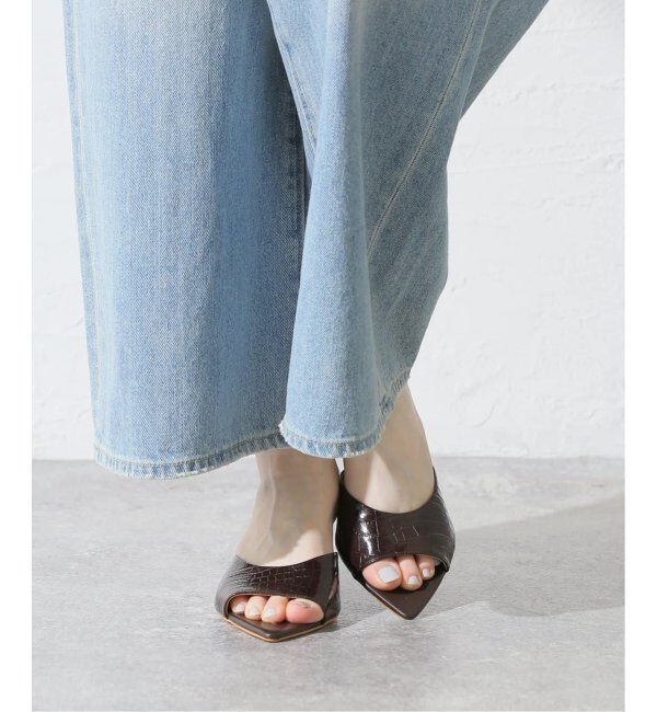  「《追加》ANNISE./アニス クロコパターンミュール」|サンダル|