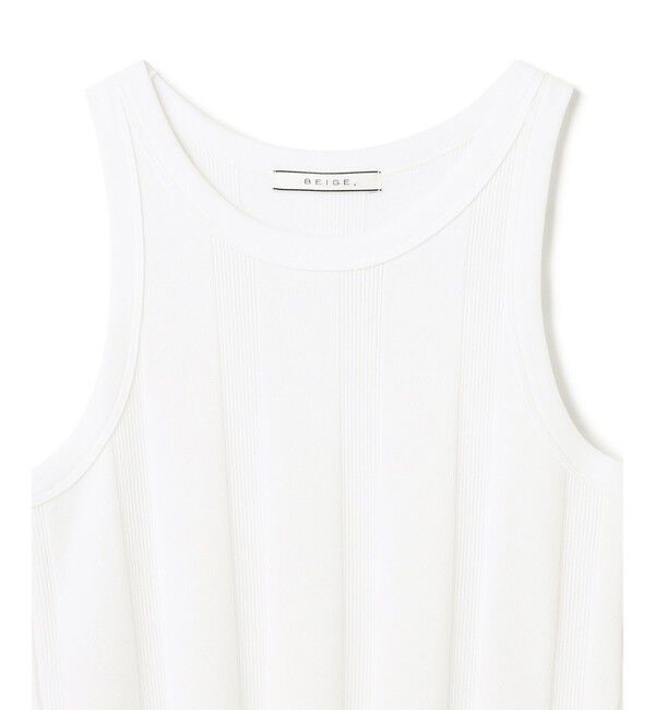 BEIGE,「CYRILLE / リブタンク」|タンクトップ|