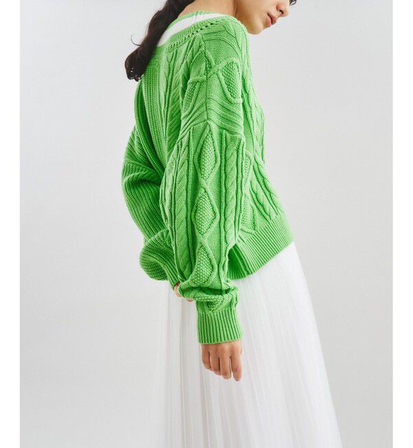  「アシメトリーニットトップ」|ニット・セーター|