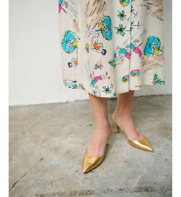 Grace Class「バックコンシャスプリントワンピース」|ワンピース|