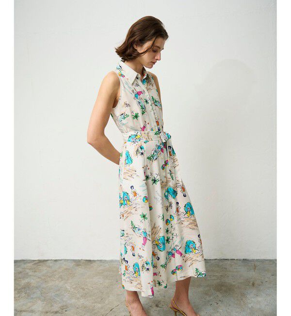 Grace Class「バックコンシャスプリントワンピース」|ワンピース|