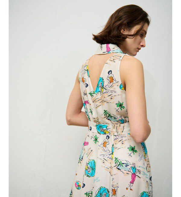 Grace Class「バックコンシャスプリントワンピース」|ワンピース|