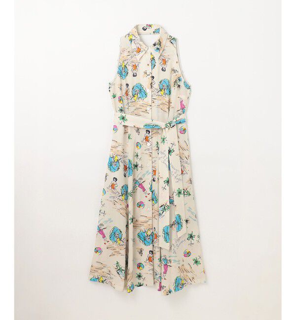 Grace Class「バックコンシャスプリントワンピース」|ワンピース|