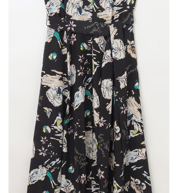 Grace Class「バックコンシャスプリントワンピース」|ワンピース|