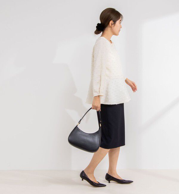 NOLLEY'S sophi「《セットアップ対応》ウォッシャブルウール調サージセミタイトスカート」|タイト|