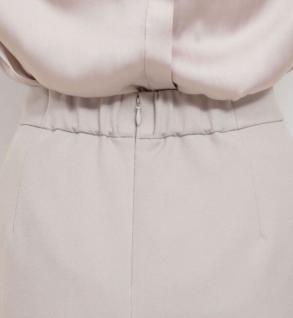 NOLLEY'S sophi「《セットアップ対応》ウォッシャブルウール調サージセミタイトスカート」|タイト|