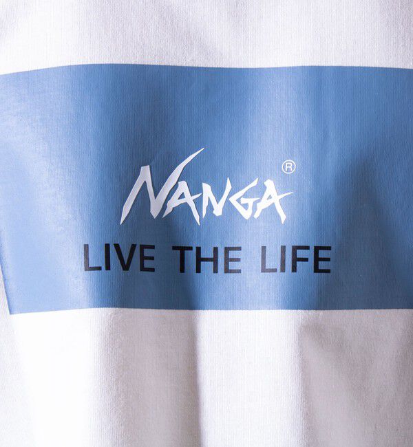 GLOSTER「【NANGA&times;GLOSTER】別注 ボックスロゴ バックプリント ラグランTシャツ」|Tシャツ・カットソー|