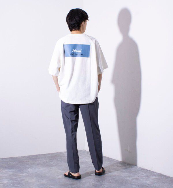 GLOSTER「【NANGA&times;GLOSTER】別注 ボックスロゴ バックプリント ラグランTシャツ」|Tシャツ・カットソー|