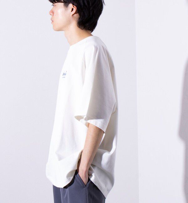 GLOSTER「【NANGA&times;GLOSTER】別注 ボックスロゴ バックプリント ラグランTシャツ」|Tシャツ・カットソー|