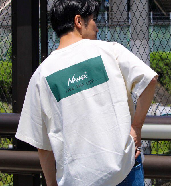 GLOSTER「【NANGA&times;GLOSTER】別注 ボックスロゴ バックプリント ラグランTシャツ」|Tシャツ・カットソー|ホワイト系その他2