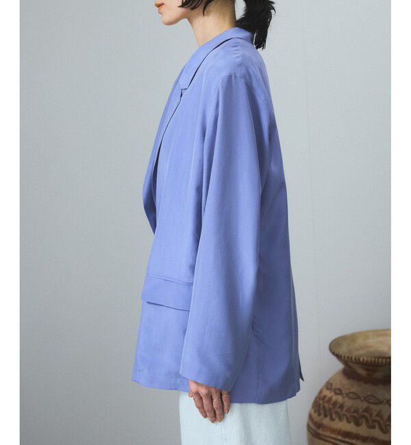 SALON adam et rope'「[25SS]GENTLE SILK ジャケット【セットアップ対応・洗える】」|テーラードジャケット|