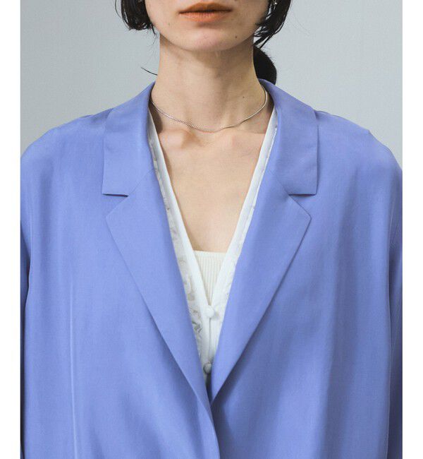 SALON adam et rope'「[25SS]GENTLE SILK ジャケット【セットアップ対応・洗える】」|テーラードジャケット|