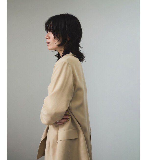 SALON adam et rope'「[25SS]GENTLE SILK ジャケット【セットアップ対応・洗える】」|テーラードジャケット|