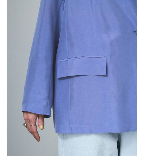 SALON adam et rope'「[25SS]GENTLE SILK ジャケット【セットアップ対応・洗える】」|テーラードジャケット|