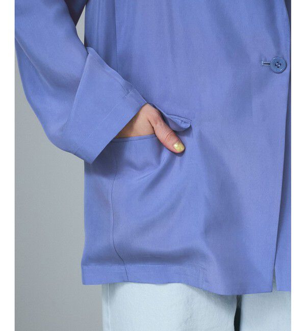 SALON adam et rope'「[25SS]GENTLE SILK ジャケット【セットアップ対応・洗える】」|テーラードジャケット|