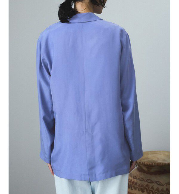 SALON adam et rope'「[25SS]GENTLE SILK ジャケット【セットアップ対応・洗える】」|テーラードジャケット|