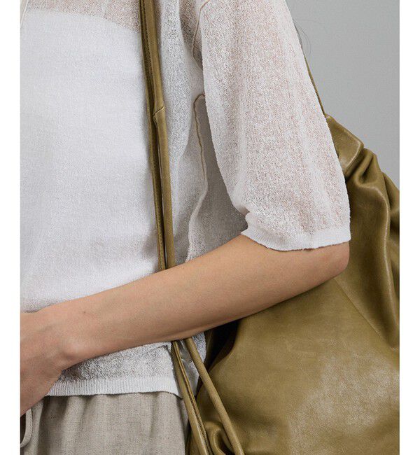 SALON adam et rope'「シアークレープクロップドポロシャツ」|ポロシャツ|