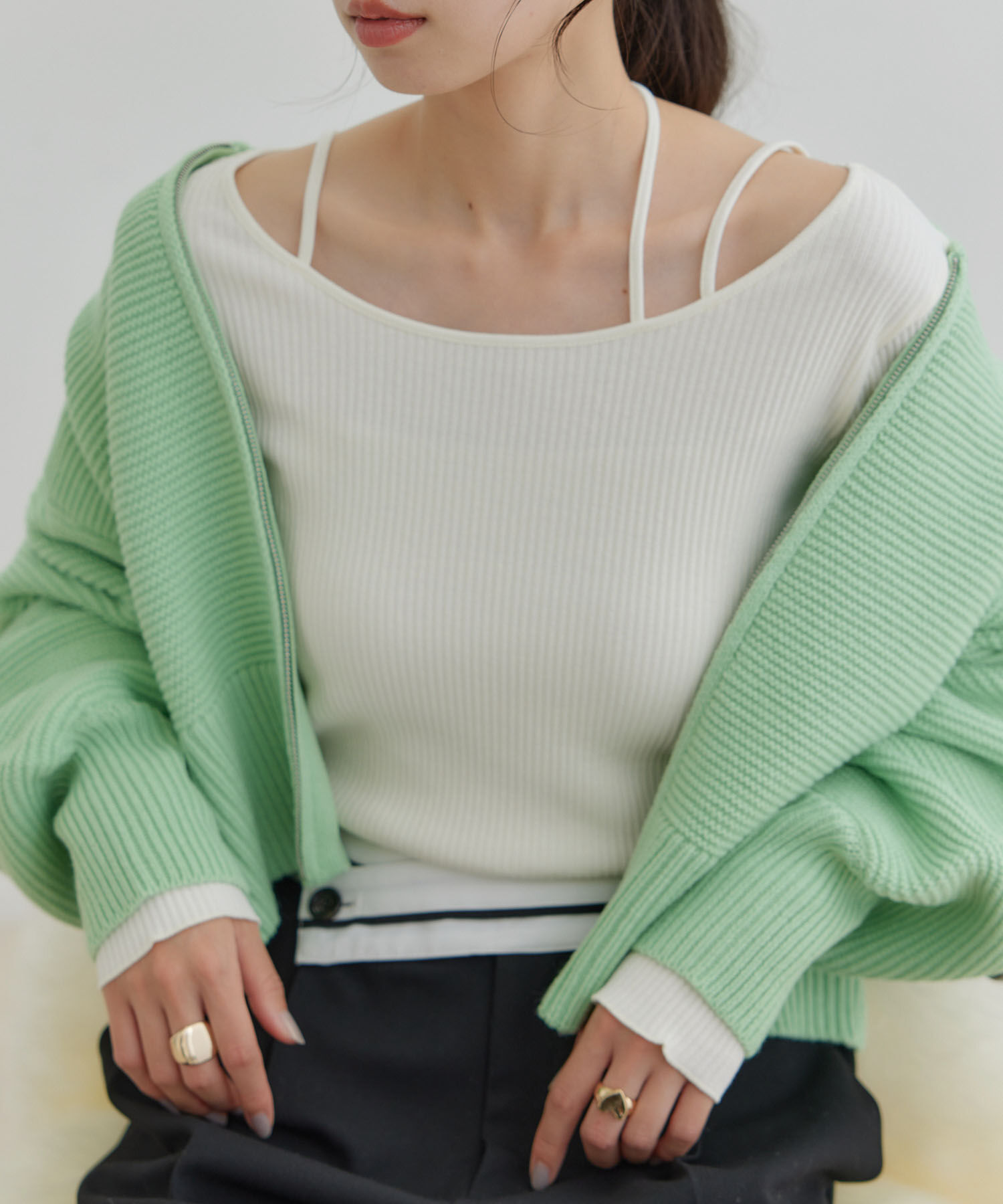 VIS「【2WAY】アシメストラップカットソー」|Tシャツ・カットソー|キナリ(16)