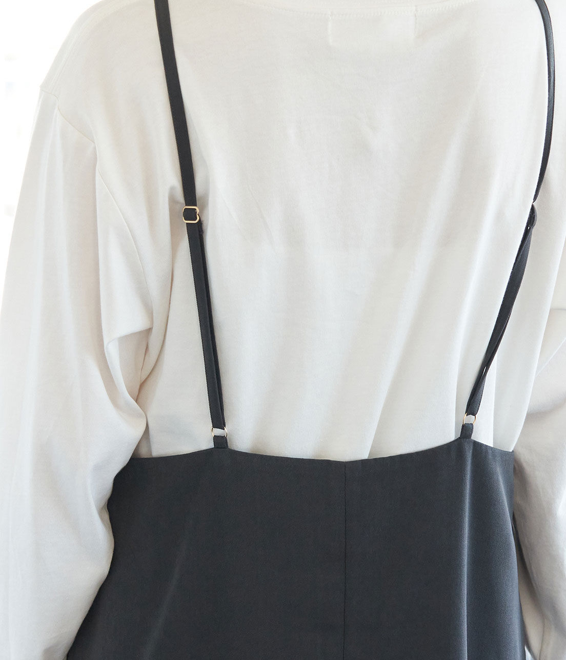 Rope&rsquo;Picnic「【WEB限定カラー:ピンク】微起毛エプロンキャミワンピース」|ワンピース|