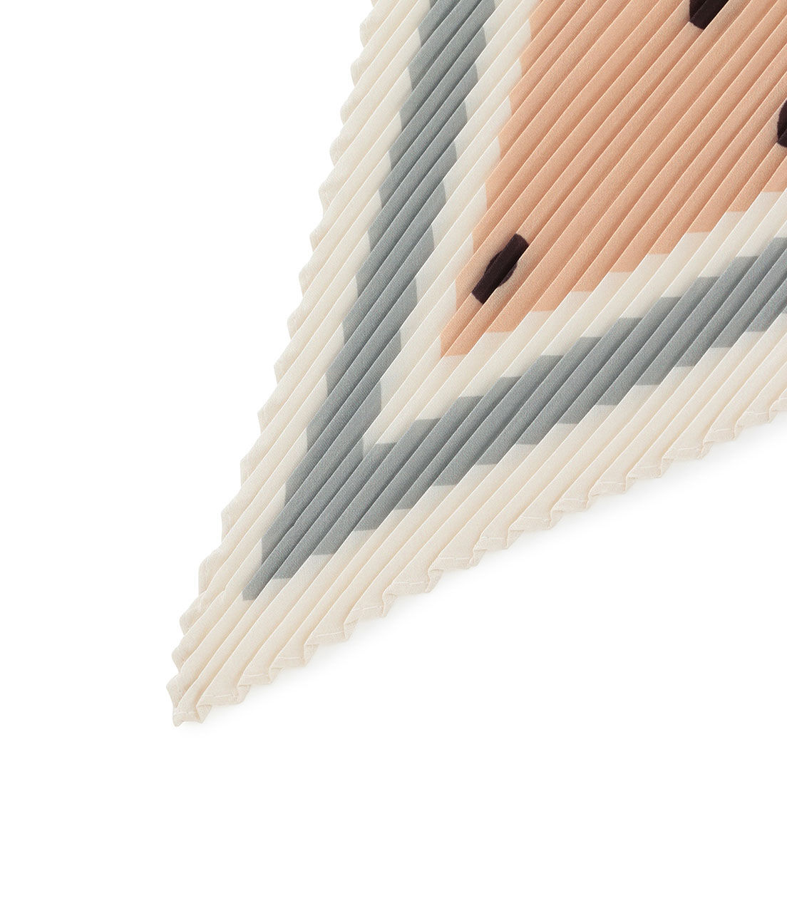 ROPE PICNIC PASSAGE「ドットプリーツスカーフ」|バンダナ・スカーフ|