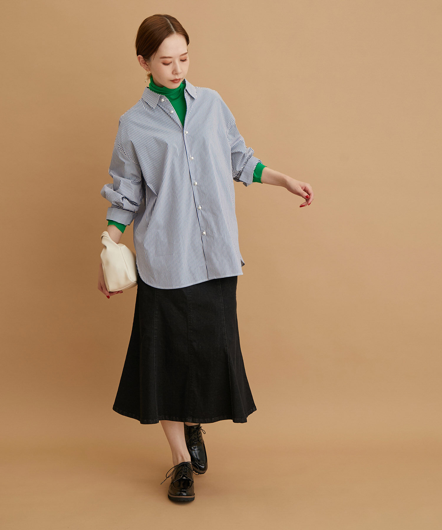 Rope&rsquo;Picnic「【WEB限定カラー:チャコール,オレンジ】シアーカットタートル」|Tシャツ・カットソー|