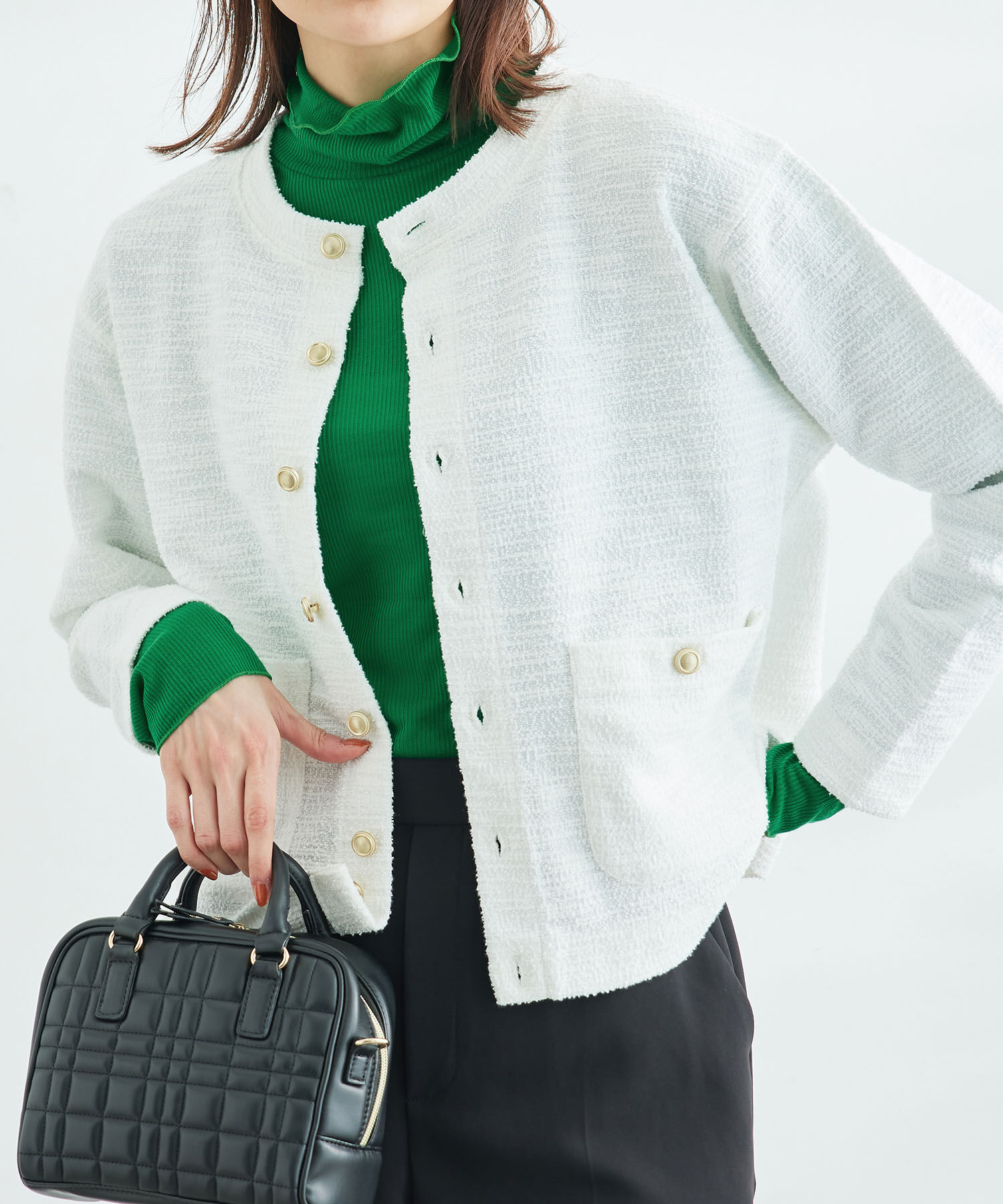 Rope&rsquo;Picnic「【WEB限定カラー:チャコール,オレンジ】シアーカットタートル」|Tシャツ・カットソー|